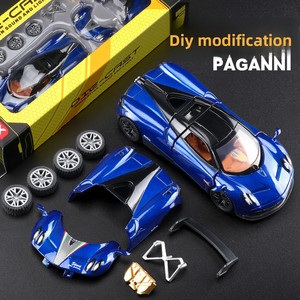 1:43 Scale Pagani Style Alloy <b>Car</b> Model with 10+ <b>Swap</b> Parts & Gullwing Doors for Hypercar Collectors Display - Product Image 3