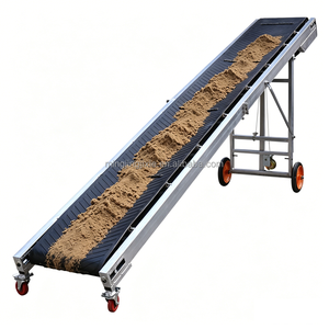 Aangepaste draagbare opvouwbare transportband voor grind, aarde en zand met verstelbare hoogte - Product Image 1