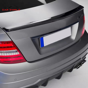 Alerón Trasero de Fibra de Carbono Real para Benz Clase C W204 C180 C200 C300 2009-2014, Alerón Trasero para Maletero, Nuevo Parachoques, Accesorios para Automóviles - Product Image 4