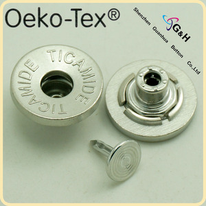 Promozione della fabbrica prezzo all'ingrosso Custom in metallo Jeans con bottone Jeans Jeans con bottoni e rivetti - Product Image 2