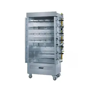 Fabrieksprijs Commerciële Gebraden Kipoven Roterende Griller Elektrische Kip Rotisserie Oven Te Koop