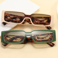 Lunettes de soleil rectangulaires rétro Eyewear 16735, design vintage de luxe 2026 pour hommes et femmes