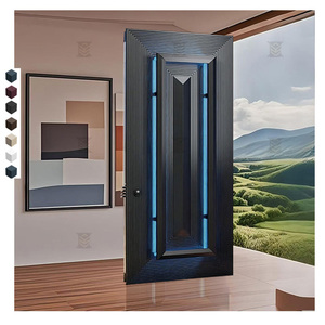 Shiyuan thiết kế cực kỳ hiện đại cửa gỗ rắn sẵn sàng thông minh cho biệt thự hiện đại và căn hộ táo bạo hấp dẫn ngoài trời - Product Image 2