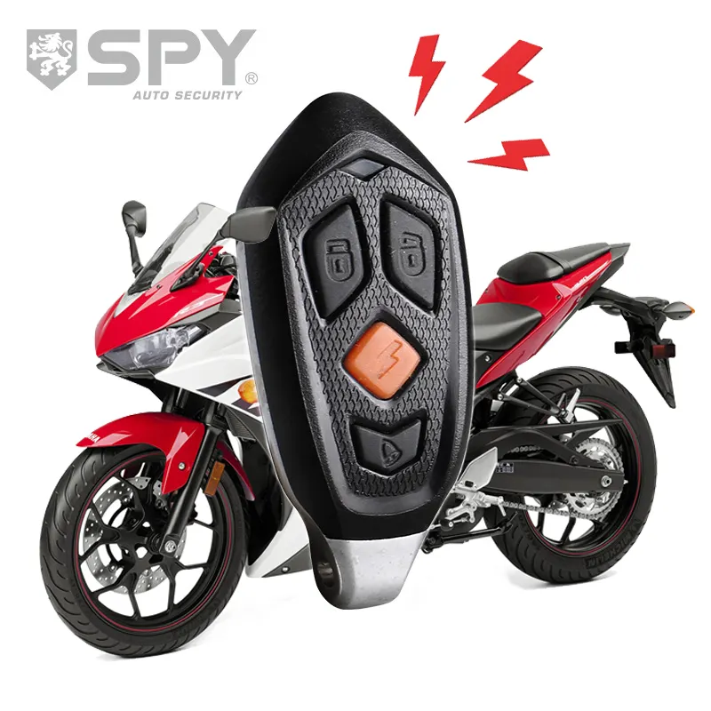 Шпионское популярное приложение для мотоцикла, велосипеда, универсальная Противоугонная Блокировка диска 12 В, односторонняя безопасность, противоугонная система сигнализации для мотоцикла с дистанционным запуском, ключ