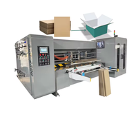 Boîte ondulée automatique flexo 2 couleurs mini imprimante slotter machine à découper pour emballage en carton