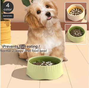 Anti-Tipping Multi-Functional Pet <strong>Bowl</strong> Slow-Feeding Anti-Choking <strong>Dog</strong> Cat Food <strong>Bowl</strong> - Product Image 2
