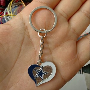 Llavero de Metal con Forma de Corazón Esmaltado del Equipo de Fútbol Americano <span class=keywords><strong>NFL</strong></span> Kansas City Chiefs, Recuerdo de Comercio Exterior, Venta al por Mayor Directa del Fabricante - Product Image 6