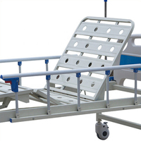 Lit médical professionnel Medco pour hôpital, équipement médical, lit de patient en ABS, deux fonctions, roues silencieuses, 204x90x50cm, inclinaison du dossier 0-80°