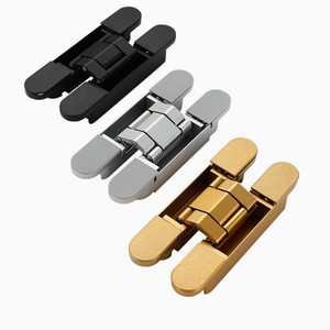 บานพับแบบซ่อน 3 มิติ ปรับได้ 150x25 มม. ผลิตจากโลหะผสมสังกะสี สำหรับติดตั้งประตูไม้ ดีไซน์มินิมอล - Product Image 3