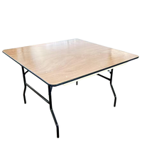 Table pliante carrée DISHI pour événements et fêtes en plein air, idéale pour les banquets et les mariages – Vente chaude
