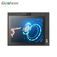 Geshem 17 pouces, PC industriel tout-en-un haute performance J1900 I3 I5 I7, ordinateur embarqué sans ventilateur, compatible Win10/Linux, OEM