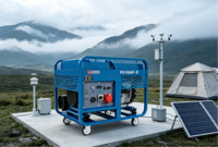 Générateur diesel 15 kW monophasé triphasé 16 kW puissance maximale refroidi par air bicylindre démarrage électrique châssis ouvert 230 V 1800 tr/min 50/60 Hz