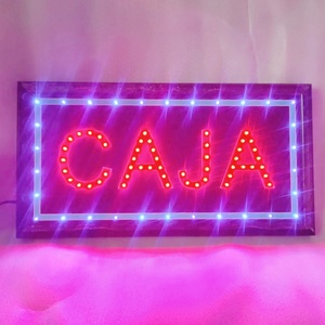 Spanish <b>checkout</b> <b>counter</b> LED billboard advertising signboard photo paper creative wall decoration light shop sign display board - Product Image 1