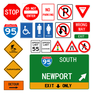 Алюминиевый Отражающий дорожный знак, предупреждающий о скорости транспортного средства - Product Image 2