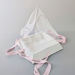 Sunshine Paper Pyramid Box Pyramid Cake Packaging <b>Boxes</b> Unique Design Gift Box for Chocolate Cookie Packaging - Product Image 1