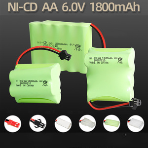 RC Car RC Truck Reemplazo 6V 6,0 mAH Paquete <span class=keywords><strong>de</strong></span> batería Batería recargable AA 1800 V mAH Ni-cd Batería - Product Image 2