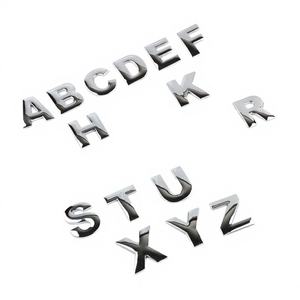 Autocollants de voiture 3D en métal personnalisés de 25 mm et 45 mm de hauteur, lettres et chiffres pour la décoration du coffre/du hayon avec garantie d'un an, badge de luxe - Product Image 3