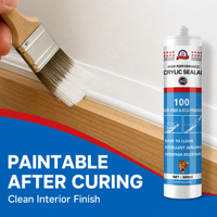 Mastic acrylique latex à faible odeur, adhésif peignable pour la réparation des joints de murs intérieurs, fenêtres et cadres de portes - Fournisseur de produits de construction