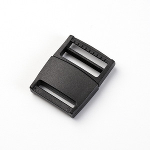 Hebilla deslizante de 20mm de aleación de zinc negra, duradera, para bolsos, mochilas, correas de cintura ajustables - Product Image 2