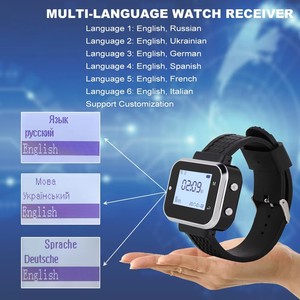 Bệnh Viện y tá khẩn cấp không dây cổ tay Watch <span class=keywords><strong>pager</strong></span> Hệ thống gọi điện thoại từ xa Receiver - Product Image 4