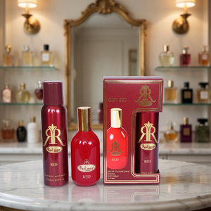 Set de Regalo Rojo de Perfumes Nayaab (EDC Spray 120ml y Desodorante 150ml) Perfumes Unisex de Lujo con Aroma Duradero - Product Image 3