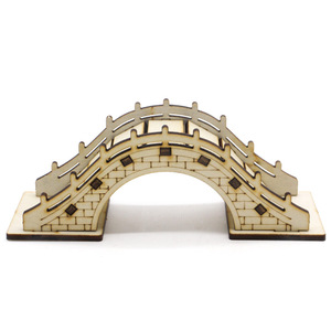Kit de bricolaje de modelo de puente de arco de madera para niños, juguete educativo científico, herramienta de aprendizaje de ensamblaje de rompecabezas 3D - Product Image 1