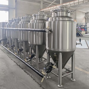 Cuve de fermentation conique 1 BBL avec enveloppe à fossettes en acier inoxydable 304/316, machine de brassage de bière, solution pour la Turquie en promotion - Product Image 3