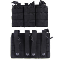 Pochette tactique 600D Oxford pour magazines simple double triple ouverture pour équipement de défense personnelle de chasse et de tir