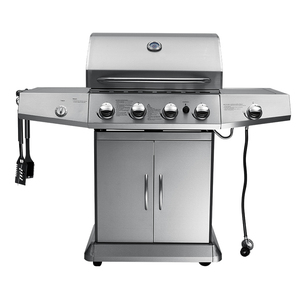 Pemanggang BBQ barbekyu, untuk dapur luar ruangan 4 pembakar GAS baja tahan karat penuh - Product Image 2