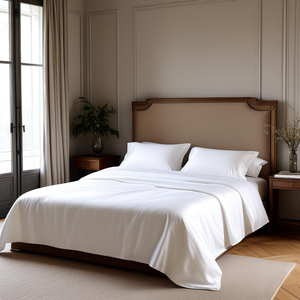 Ensemble de draps en microfibre brossée 4 pièces, style simple, 90 g/m², 400 fils, résistant au rétrécissement et à la décoloration - Product Image 2