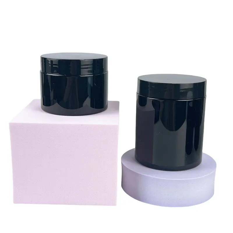 Loção de creme cosmético para bichos, recipiente fosco transparente para creme e hidratante