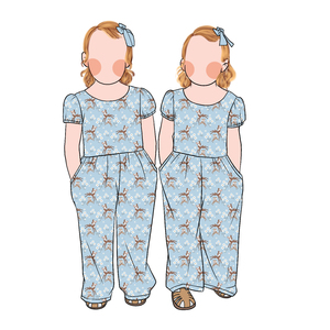 Vente promotionnelle manches bouffantes filles bébé escalade vêtements pantalons amples petite fille grande taille une pièce plaisir ensemble - Product Image 4
