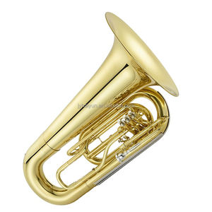 <span class=keywords><strong>Tuba</strong></span> SEASOUND OEM en laque dorée, 3 pistons, <span class=keywords><strong>instrument</strong></span> de marche avec clé BB JYTU0754, trompette - Product Image 1