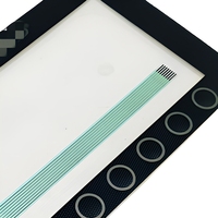 Clavier à membrane pour usine avec boutons graphiques en relief et panneau de touches