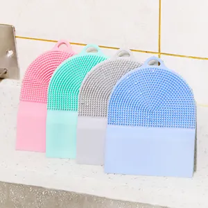 New Creative Wholesale Cleaner Mini Brushes Set Cleansing Silicone Door Brush