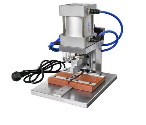 IDC Flat Ribbon Cable Crimping Machine for FFC FPC Flexible Wire Assembly with Pneumatic Press and Adjustable Pressure Control