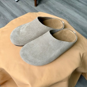 Chaussures décontractées en daim pour hommes et femmes Birkens, chaussures mules rétro à semelle souple, sabots à talon épais, sandales de mode assorties - Product Image 5