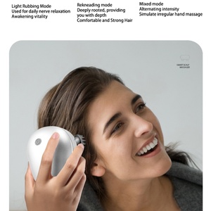 Mini masseur de cuir chevelu étanche, masseur de tête portable à lumière rouge, produits de massage de la tête - Product Image 6
