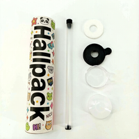 Tube d'emballage pour sushis avec impression personnalisée, biodégradable et recyclable, pour contenants de sushis à poussoir