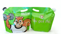 Sac Composé de Qualité Alimentaire 128oz Refermable Sac d'Emballage pour Snacks Debout avec Poignée pour Noix, Aliments Secs Stockage