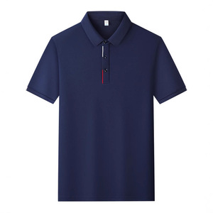 Polo à manches courtes, couleur unie, respirant, en polyester, vêtements de travail pour hommes, usage quotidien - Product Image 2