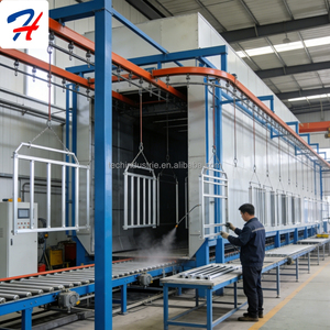 สายพ่นเคลือบสีฝุ่นแบบกำหนดเองพร้อมระบบเปลี่ยนสีรวดเร็ว อุปกรณ์ห้องพ่นสีอุตสาหกรรม โรงงานผลิต - Product Image 2