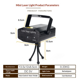 Luz Láser Automática con Control por Voz, Mini Proyector de Patrones para KTV, Escenarios y Exteriores, Barra de Luces con Flash, ¡Oferta! - Product Image 2
