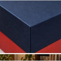 Boîte de jeu de société rectangulaire en carton rigide FOVAIRE avec couvercle et base, impression personnalisée, pour l'affichage de jeux de cartes de table en famille