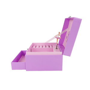 Ballet Girl Rotating Hand Cranked Eco-Friendly Luxury Musical Jewelry Box Drawer-Multifunctional Storage Dancing Ballerina - Product Image 2