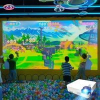 Système de projection murale interactif, télécommande, projecteur interactif portable, modes de défi PK