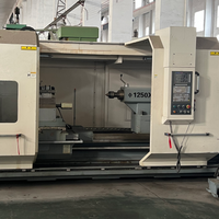 Tour lourd CNC d'occasion SMTCL CAK125485, grande portée 1250 mm, banc de 5 m, centre de tournage horizontal CNC pour le travail des rouleaux et des arbres