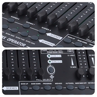 Consola de Iluminación Profesional DMX 384B, Controlador Inteligente con MIDI y Micrófono para Fiestas en Casa, Discotecas, Bares, Eventos, Espectáculos