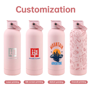 Bulk Price 500ml Double Wall Vacuum Water Bottle Rubber Paint Matte Finish Stainless Steel Sports Flask for Promotional Gift - Product Image 5