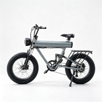 Vélo électrique rétro à gros pneus 48V avec écran LCD